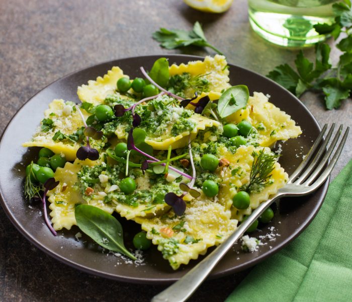 RAVIOLI WITH PESTO